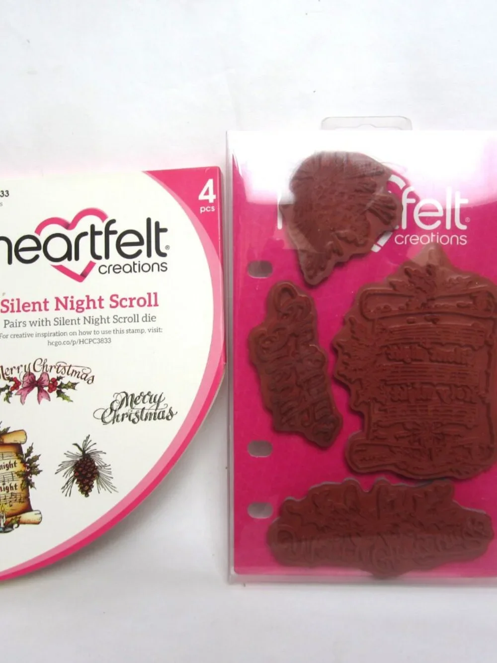 Heartfelt Creations Silent Night Scroll Craft Dies & Cling Stamps Christmas